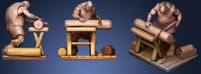 3D model Ogre Lumberjack (STL)